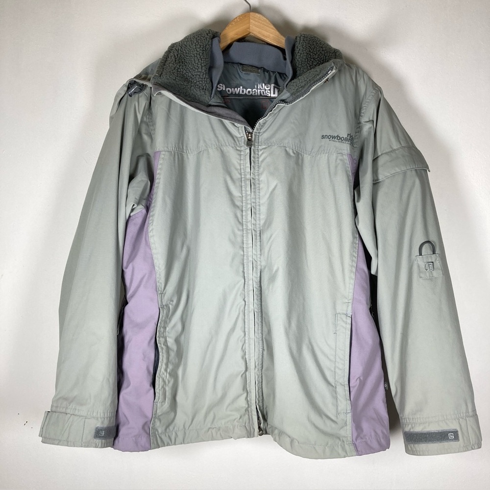 Ride Snowboards Jacket Women’s  L Gray Nylon Hooded
